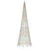Christmas Tree Light on Flagpole 1534 LEDs Colorful 196.9"