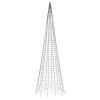 Christmas Tree Light on Flagpole 1534 LEDs Colorful 196.9"