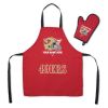[Personalization Only] Official NFL 49ers Personalized Apron and BBQ Mitt Set